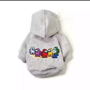 Gray Among Us Imposters Small Dog Shirt Hoodie